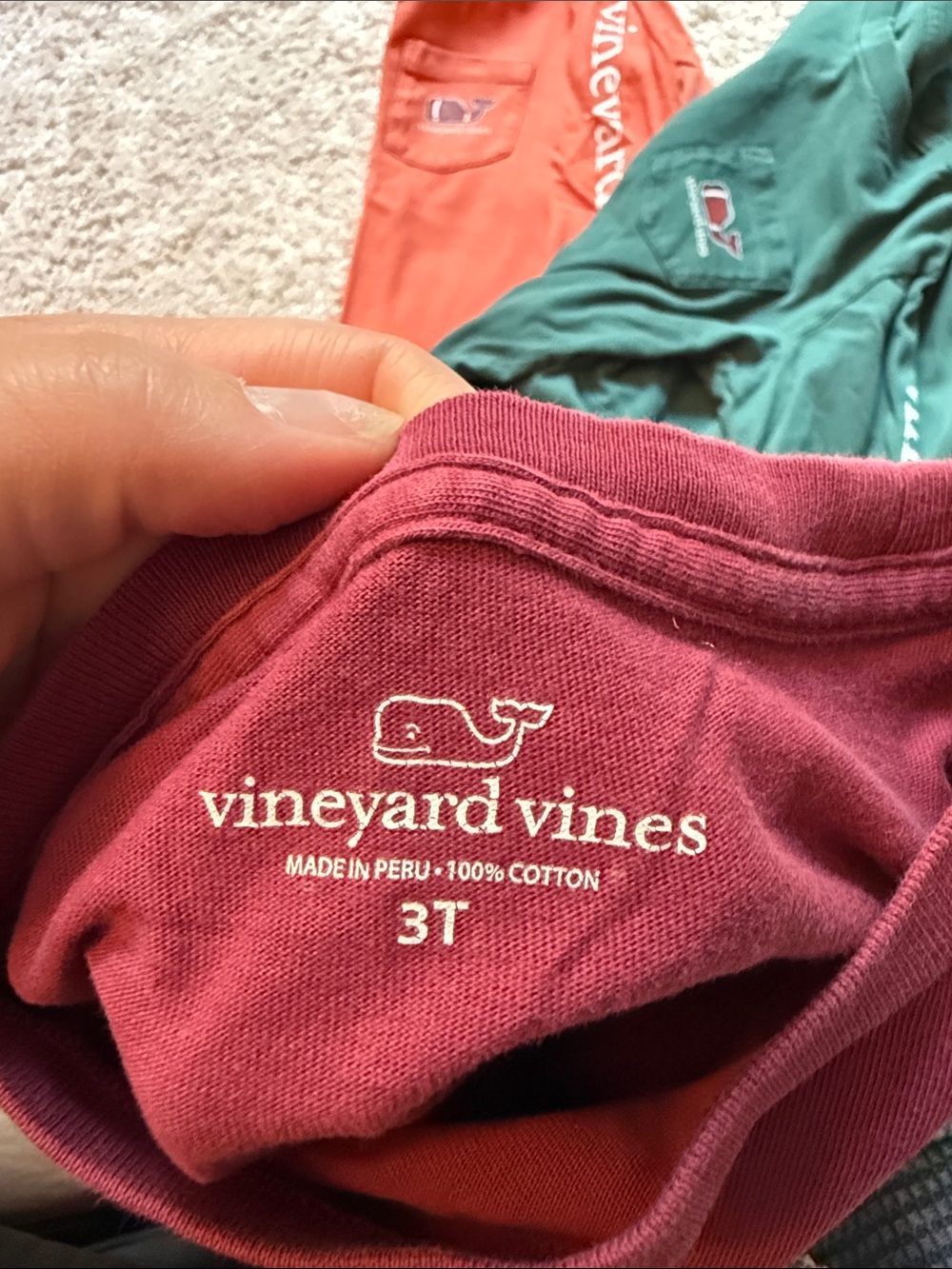 Vineyard Vines Kids Long-Sleeve Tees - well loved (see pictures for blemishes) - Picture 7 of 7